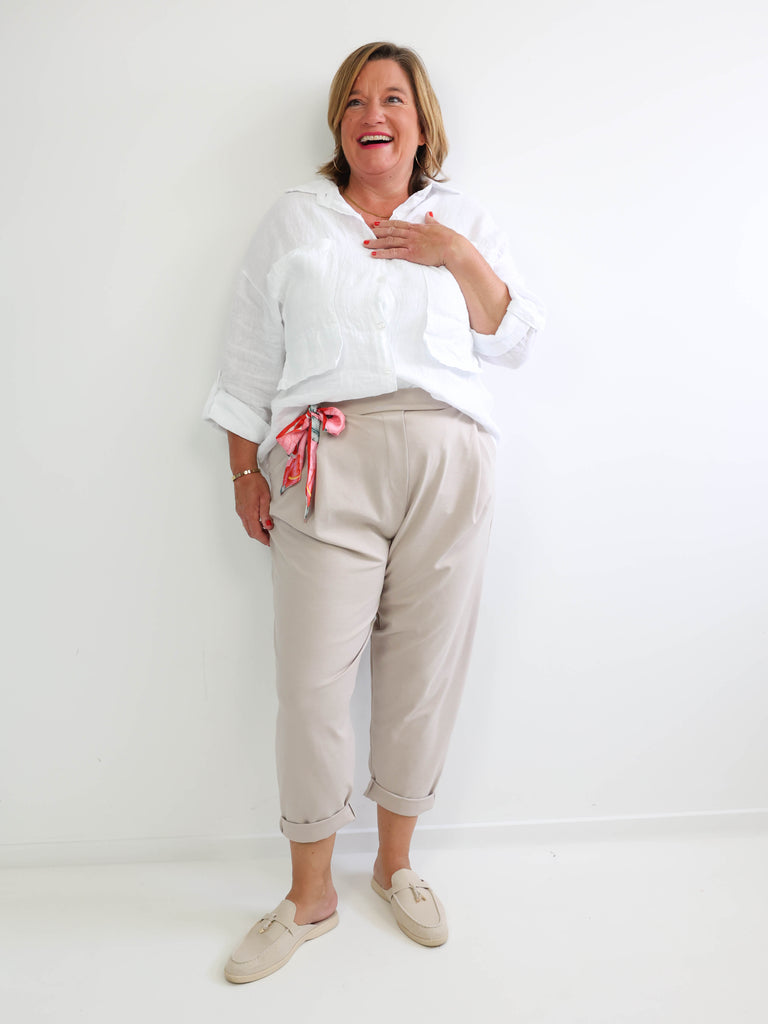Relaxed-Fit Hose HENRY.S – Tiefer Schritt – Jersey-Stretch – Gr. 40-46