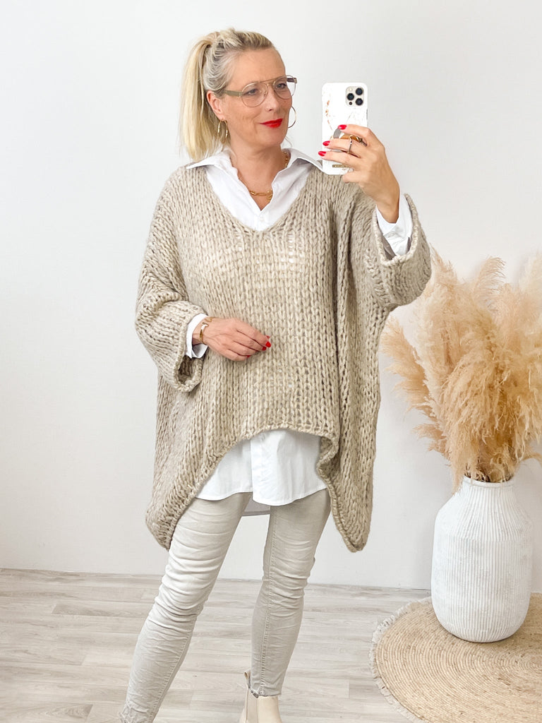 COZY ME Oversize Strickpullover - verschiedene Farben