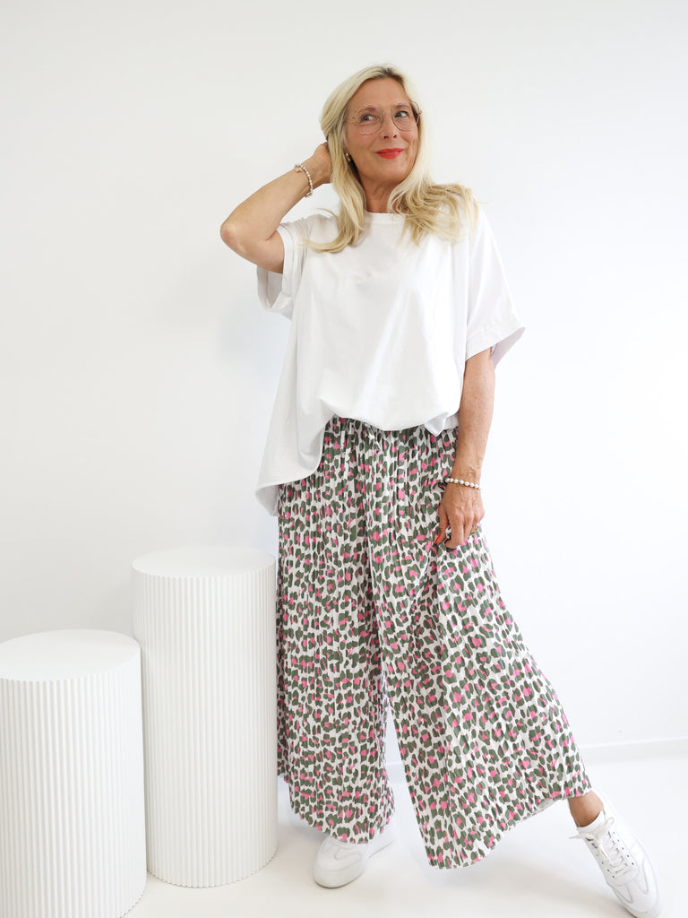FELIX Plus Size Plissee Hose - verschiedene Farben - leo
