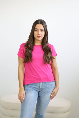 LILLIE T-Shirt uni - verschiedene Farben