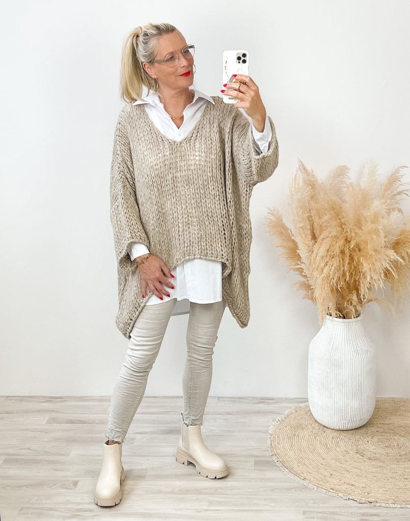 COZY ME Oversize Strickpullover - verschiedene Farben