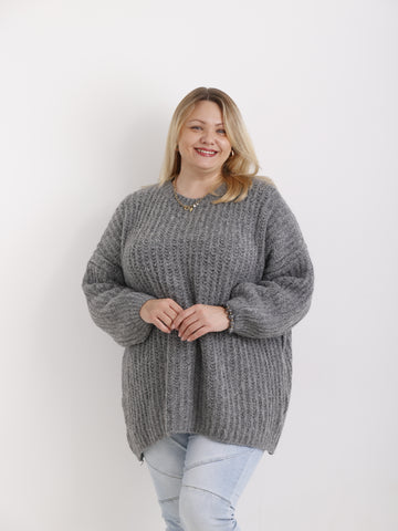 MEGAN Curvy Size Pullover - verschiedene Farben