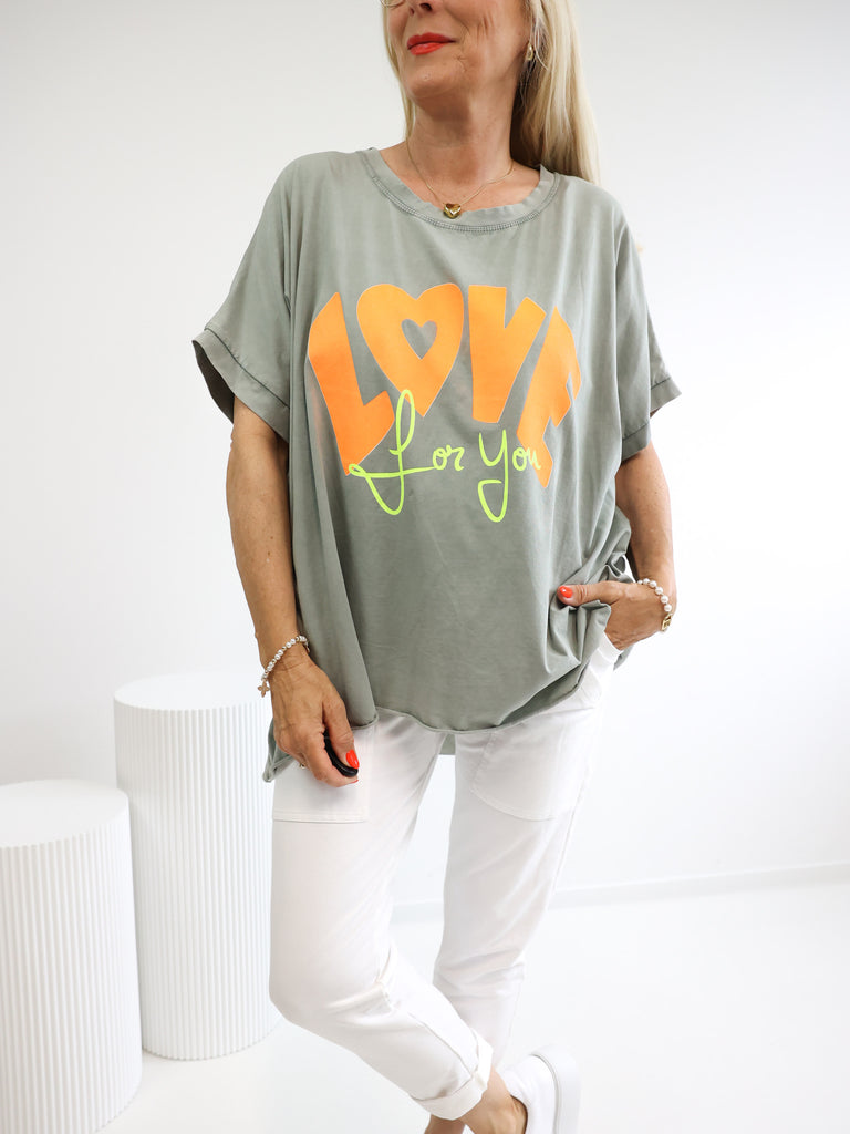 LOVE FOR YOU XXL T-Shirt - verschiedene Farben