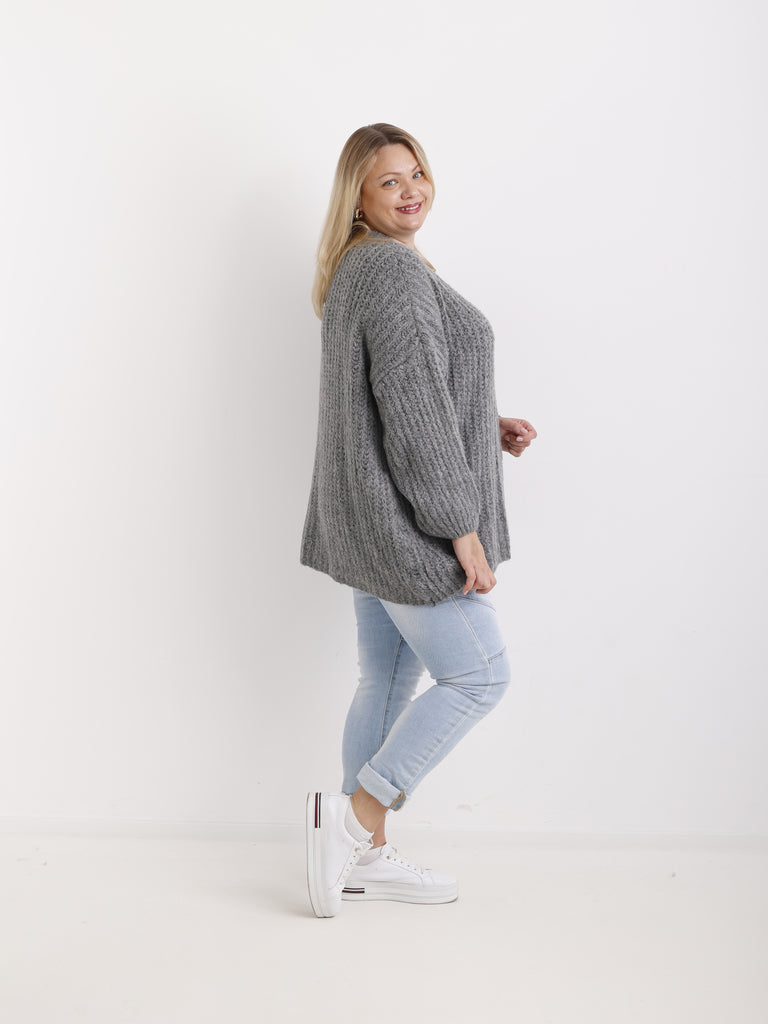 MEGAN Curvy Size Pullover - verschiedene Farben