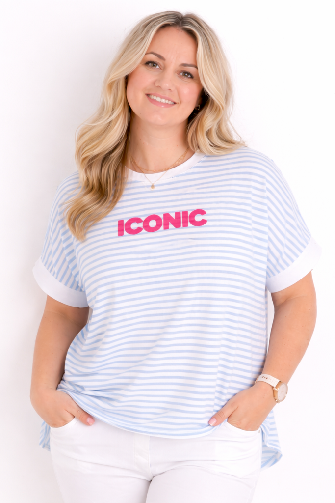 T-Shirt LILLY.S blau One Size 38-46