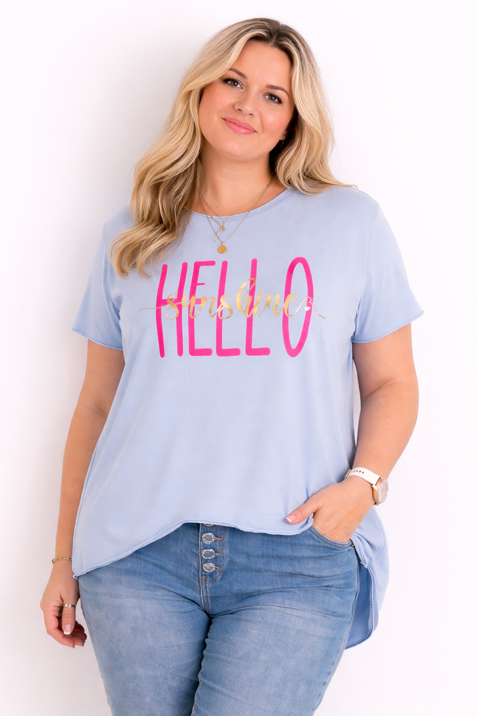 T-Shirt HELLO SUNSHINE - One Size 36-46