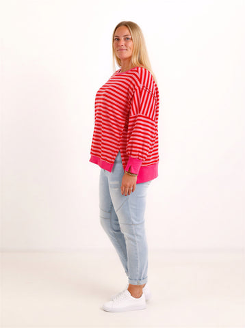 Oversize Sweatshirt LILWEN – Inside-Out-Details & softer Baumwollmix – Gr. 38–48