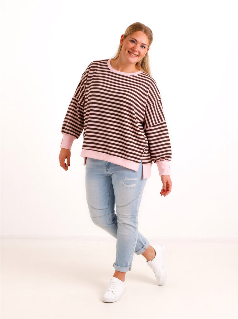 Oversize Sweatshirt LILWEN – Inside-Out-Details & softer Baumwollmix – Gr. 38–48