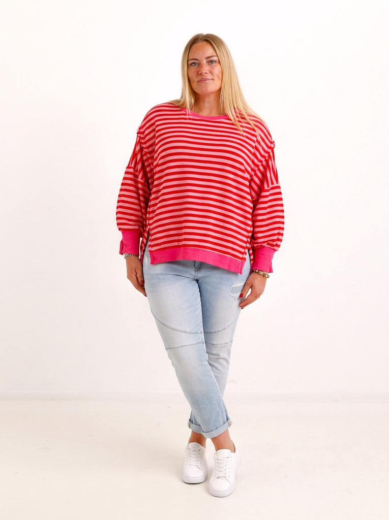 Oversize Sweatshirt LILWEN – Inside-Out-Details & softer Baumwollmix – Gr. 38–48