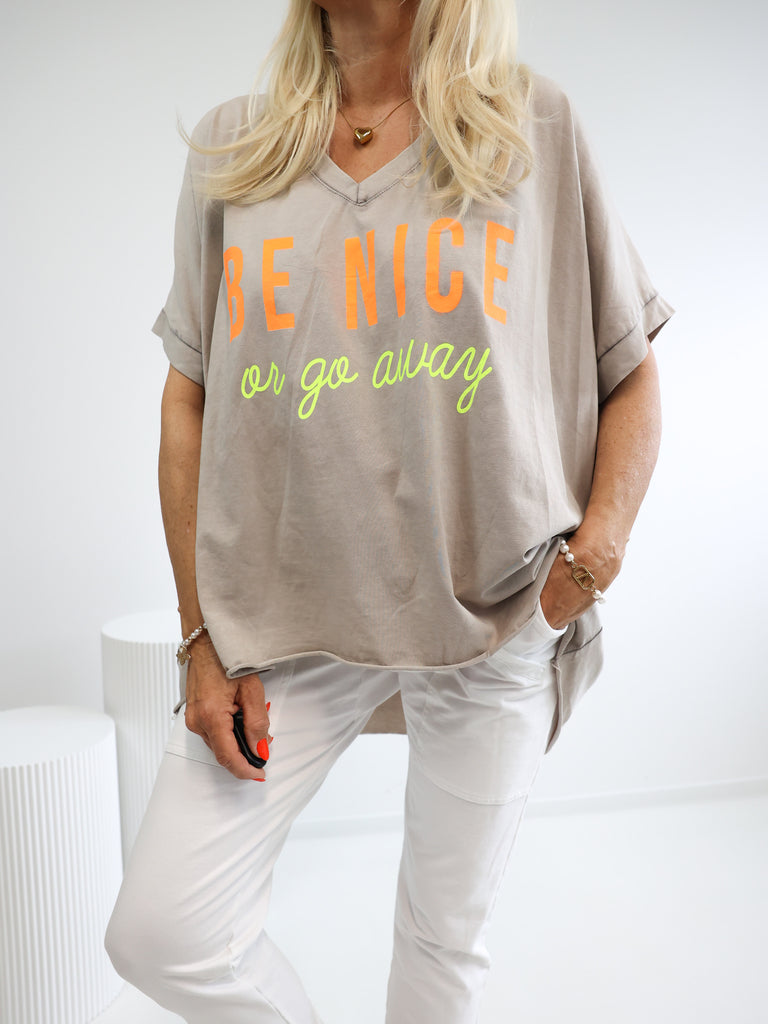 BE NICE XXL T-Shirt - verschiedene Farben