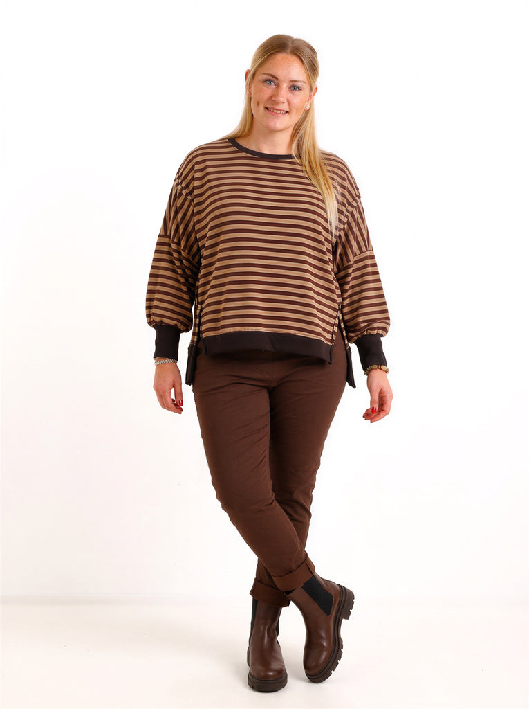 Oversize Sweatshirt LILWEN – Inside-Out-Details & softer Baumwollmix – Gr. 38–48