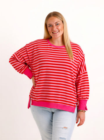 Oversize Sweatshirt LILWEN – Inside-Out-Details & softer Baumwollmix – Gr. 38–48