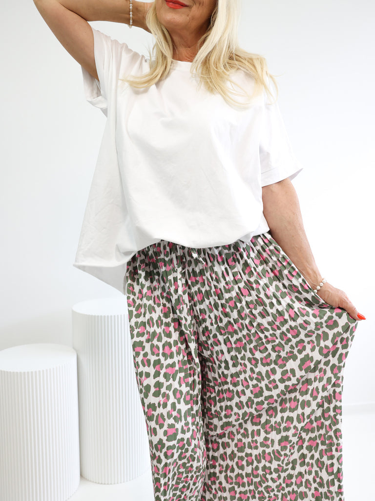 FELIX Plus Size Plissee Hose - verschiedene Farben - leo