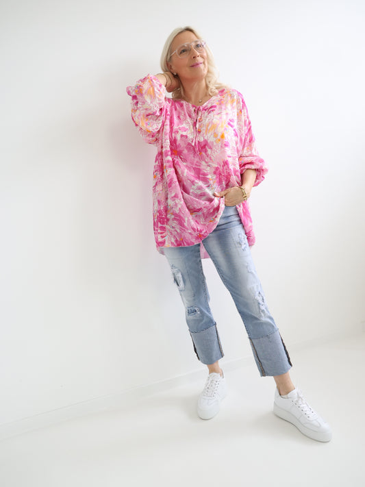 MARLEEN Blusenshirt - Plus Size - pink