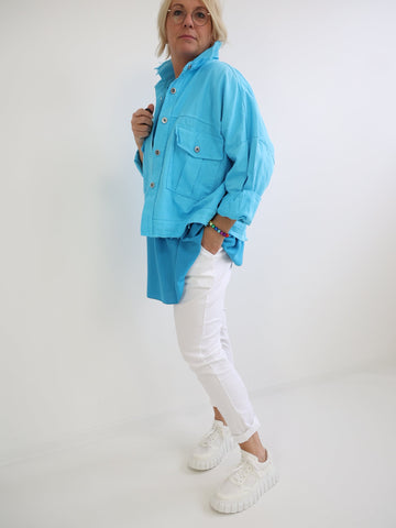 MABEL Jeansjacke Plus Size - verschiedene Farben