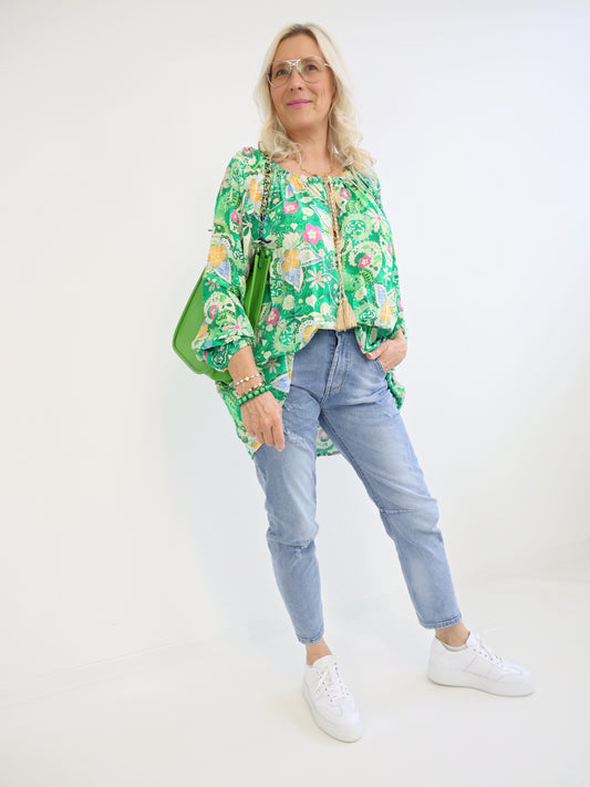 LEONA Bluse - Plus Size - grün