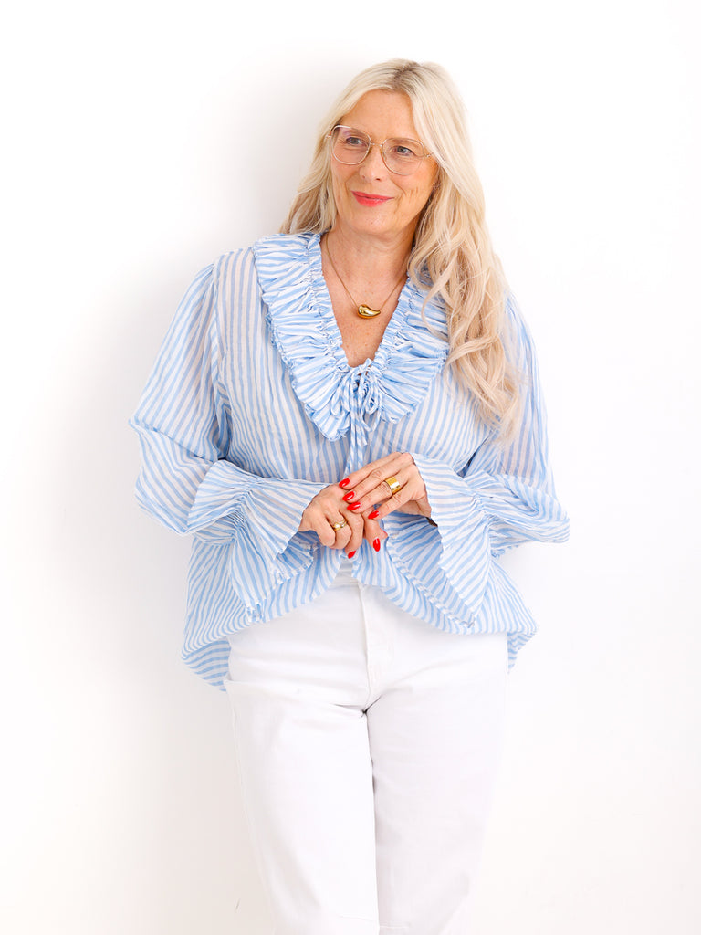 CINDY Bluse - gestreift - verschiedene Farben