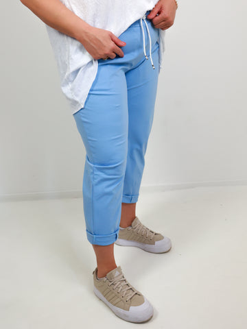 CONNOR Plus Size Hose Blau - verschiedene Größen