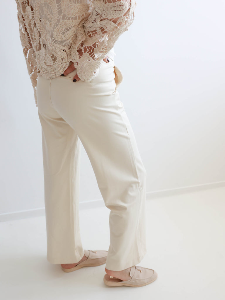 LUCY Marlenehose - creme