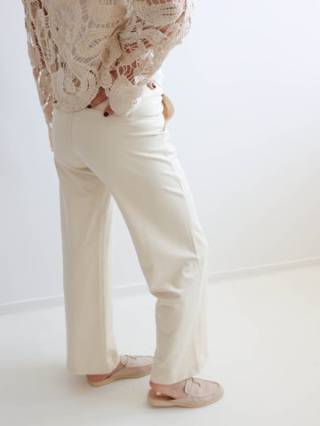 LUCY Marlenehose - creme