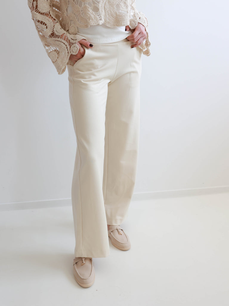 LUCY Marlenehose - creme