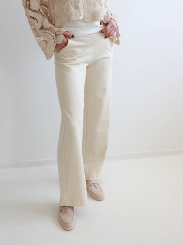 LUCY Marlenehose - creme