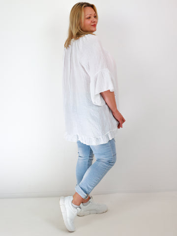 LOLA Oversize Bluse - weiß