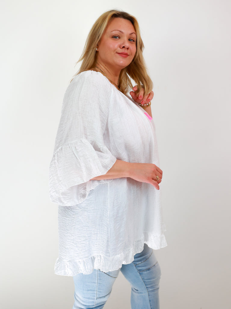 LOLA Oversize Bluse - weiß