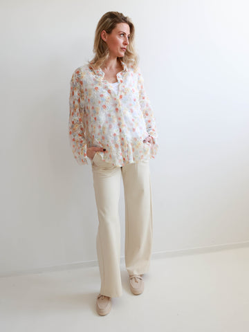 LUCY Marlenehose - creme