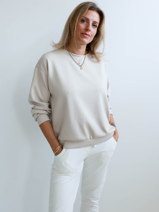 TAMMY Oversize Sweatshirt - beige