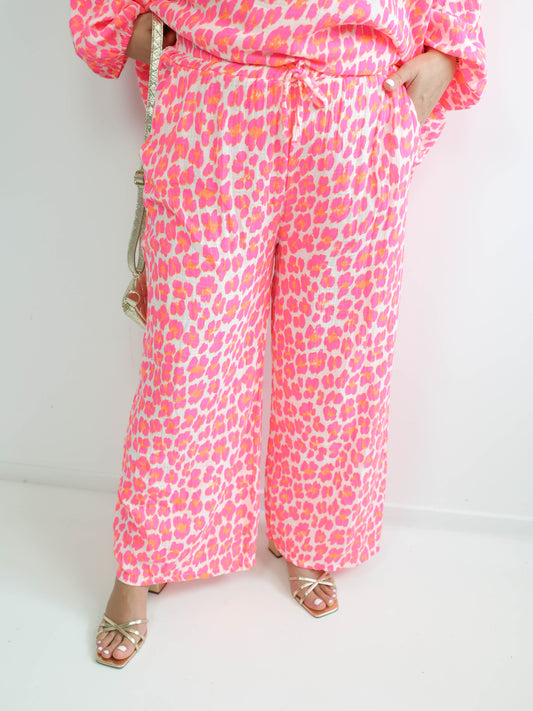 MILO Plus Size Musselin Hose - verschiedene Farben - leo