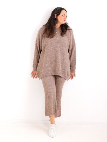 Curvy Size Strick-Set JANELIS – Kuscheliger Pullover & Strickhose – Gr. 42–48