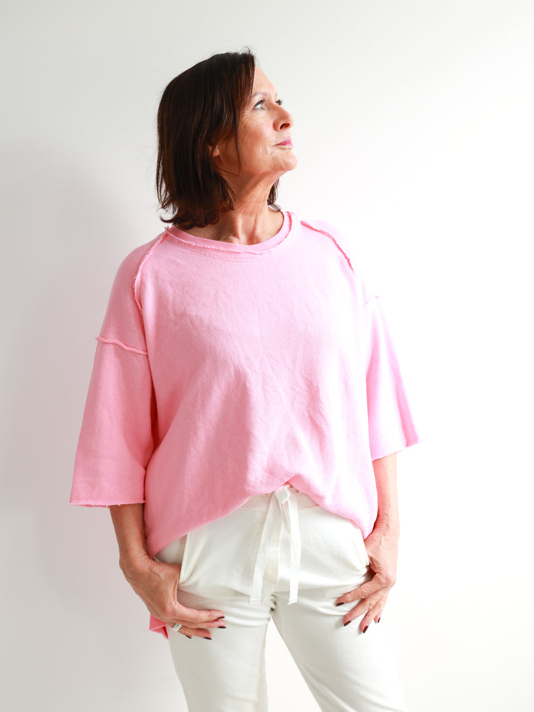 CLOÈ XXL Oversize Kurzarm Sweater - verschiedene Farben