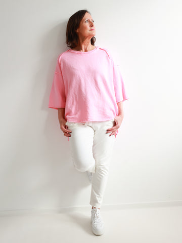 CLOÈ XXL Oversize Kurzarm Sweater - verschiedene Farben