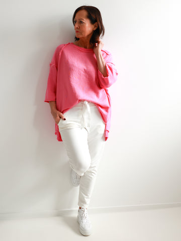 CLOÈ XXL Oversize Kurzarm Sweater - verschiedene Farben