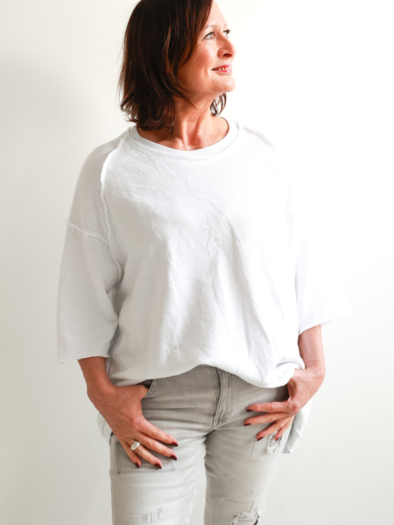 CLOÈ XXL Oversize Kurzarm Sweater - verschiedene Farben