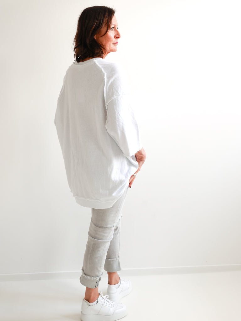 CLOÈ XXL Oversize Kurzarm Sweater - verschiedene Farben