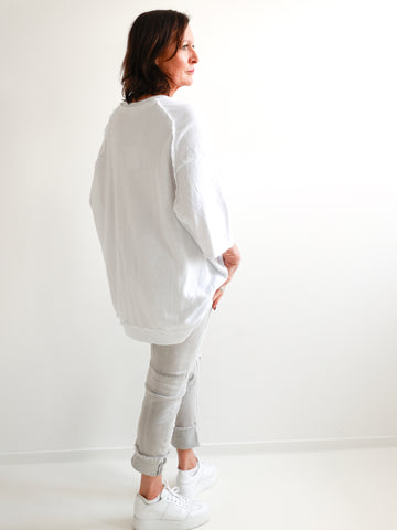 CLOÈ XXL Oversize Kurzarm Sweater - verschiedene Farben