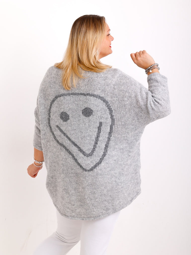 SMILE oversize Strickpullover - verschiedene Farben