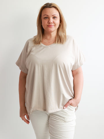 GERTIE XXL uni T-Shirt - verschiedene Farben