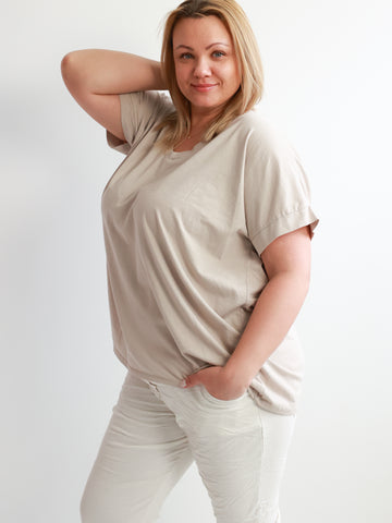 GERTIE XXL uni T-Shirt - verschiedene Farben