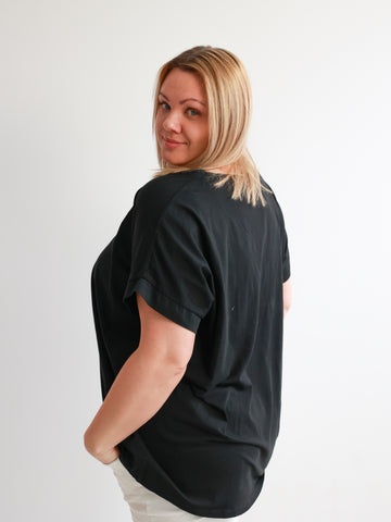 GERTIE XXL uni T-Shirt - verschiedene Farben