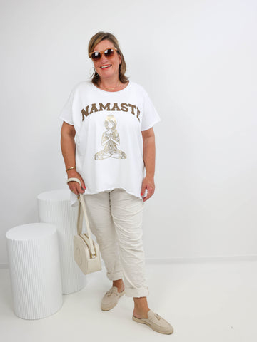 NAMASTE Oversize T-Shirt - verschiedene Farben