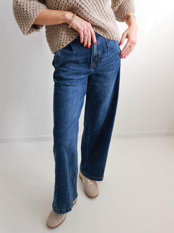 PATRICK Wide Leg Jeans - dunkelblau