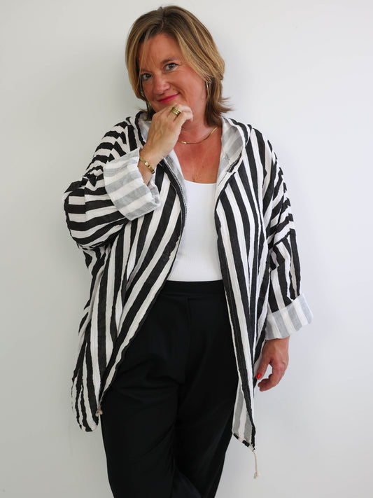 MARLA Plus Size Tunika gestreift - verschiedene Farben