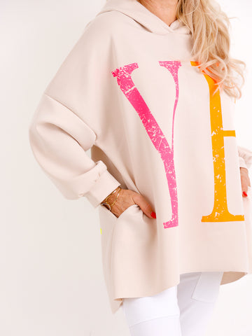 BELLINDA Hoodie - One Size - in 3 Farben