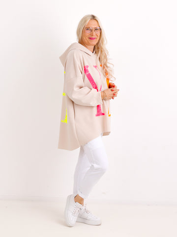 BELLINDA Hoodie - One Size - in 3 Farben