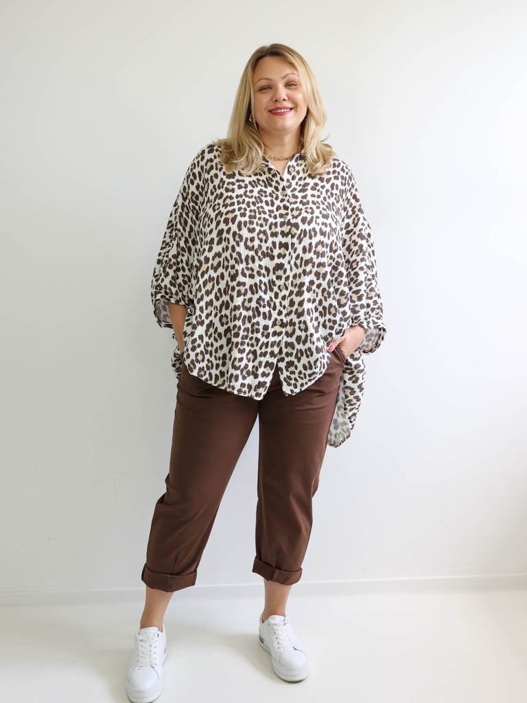 CONNOR Plus Size Hose schoko  - verschiedene Größen