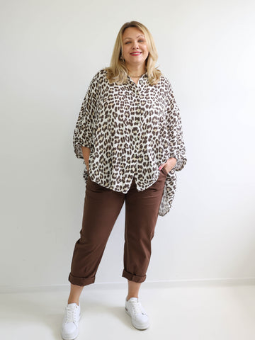 CONNOR Plus Size Hose schoko  - verschiedene Größen