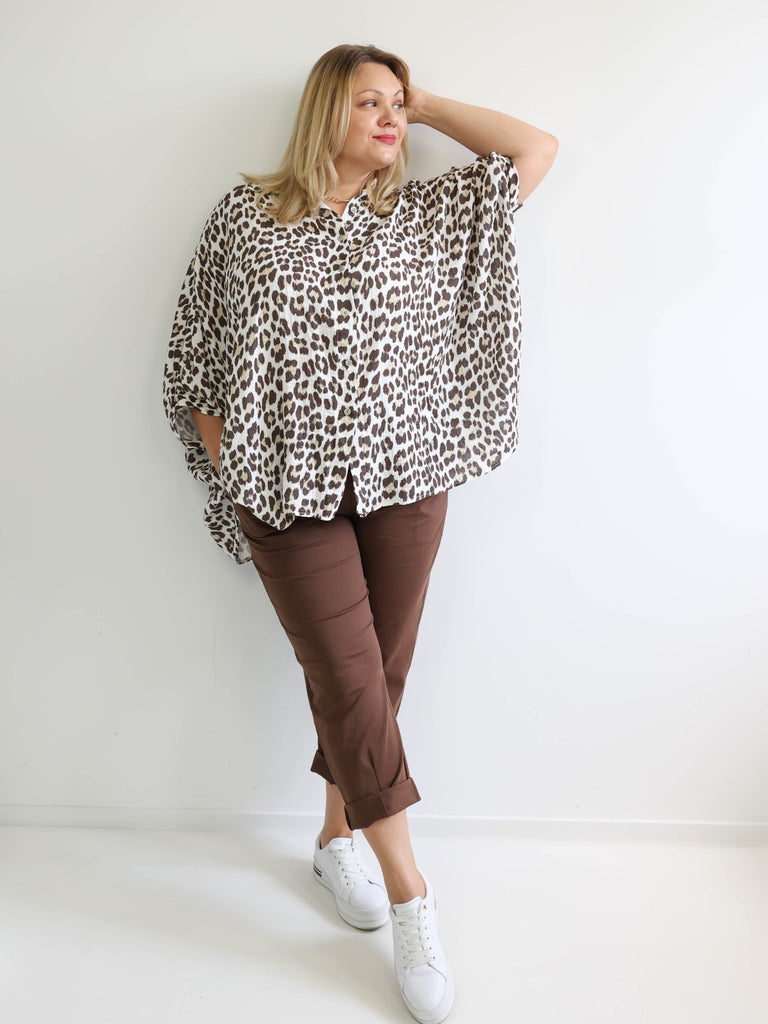 CONNOR Plus Size Hose schoko  - verschiedene Größen